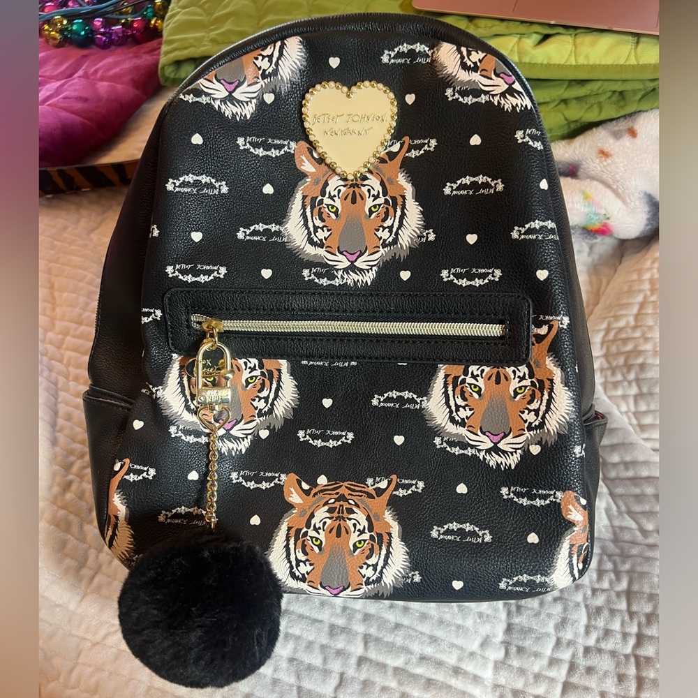Betsey Johnson Tiger Backpack